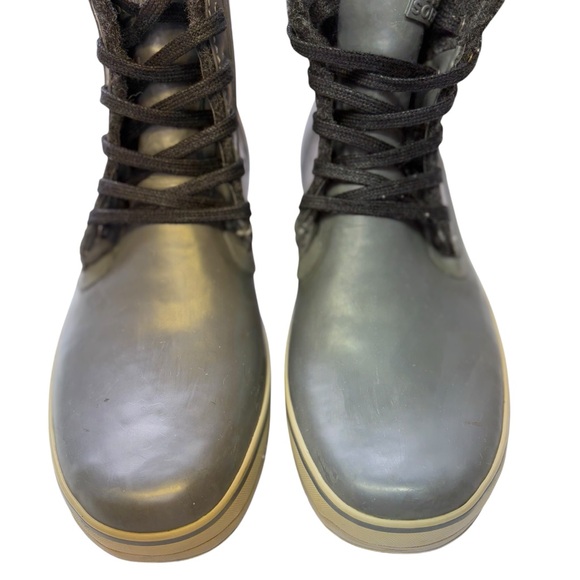 Sorel Men's Woodbine Canvas Rubber Outdoor Lace Up Ankle Boots Grey Size 11‎ - Picture 4 of 11